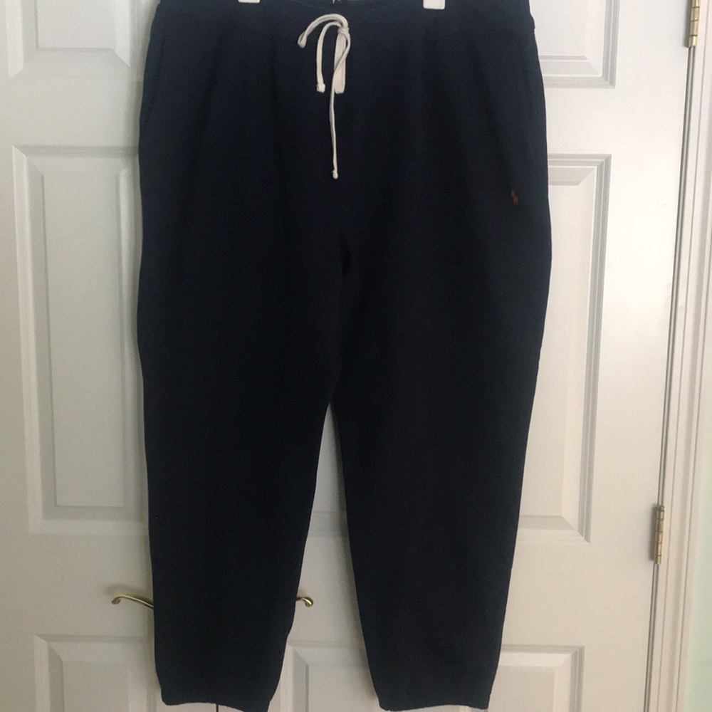 Polo Ralph Lauren Navy Blue Sweat Pants Jogger Draw String Size 3XLT Big & Tall